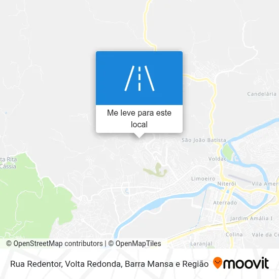 Rua Redentor mapa