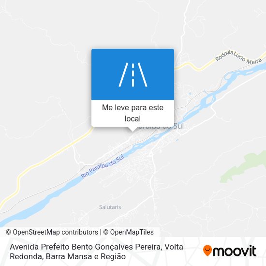 Avenida Prefeito Bento Gonçalves Pereira mapa