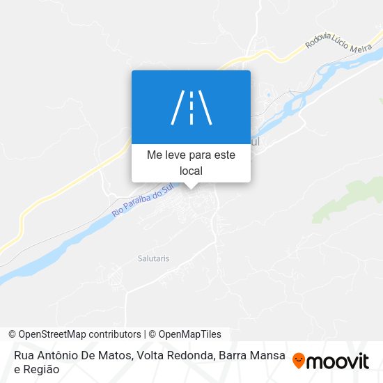 Rua Antônio De Matos mapa