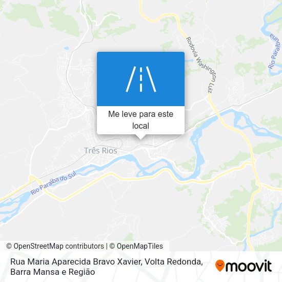 Rua Maria Aparecida Bravo Xavier mapa