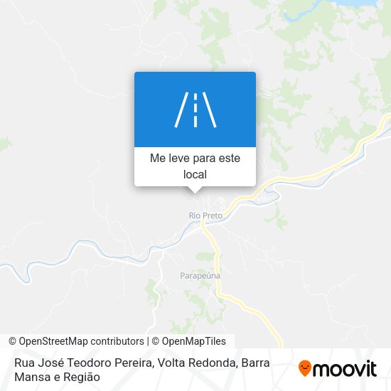 Rua José Teodoro Pereira mapa