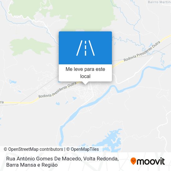 Rua Antônio Gomes De Macedo mapa