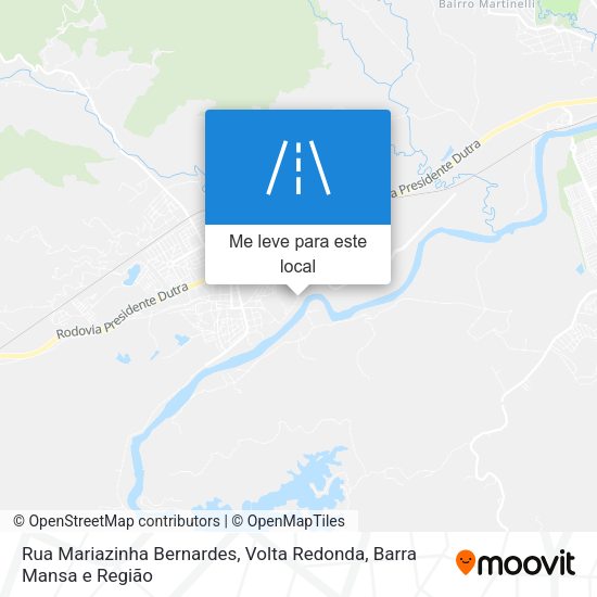 Rua Mariazinha Bernardes mapa