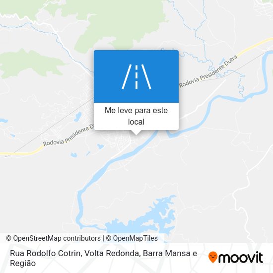 Rua Rodolfo Cotrin mapa