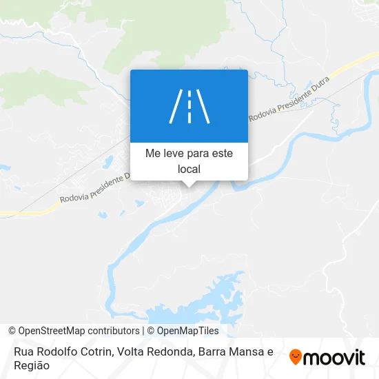 Rua Rodolfo Cotrin mapa