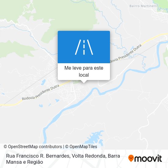 Rua Francisco R. Bernardes mapa