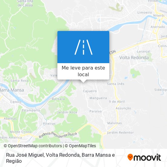 Rua José Miguel mapa