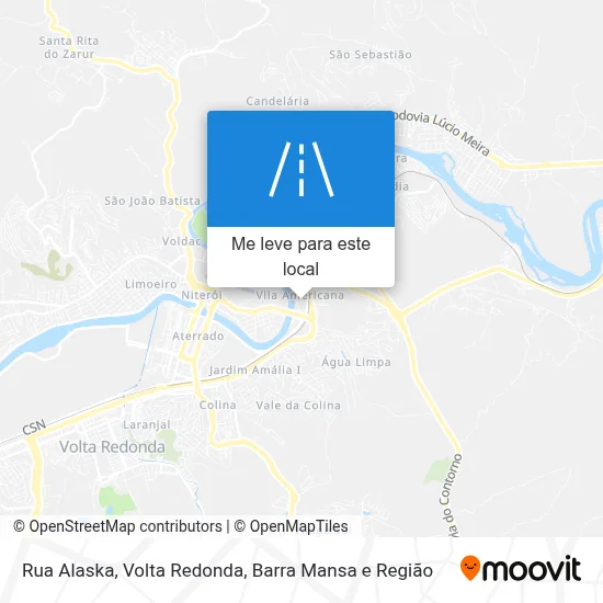 Rua Alaska mapa