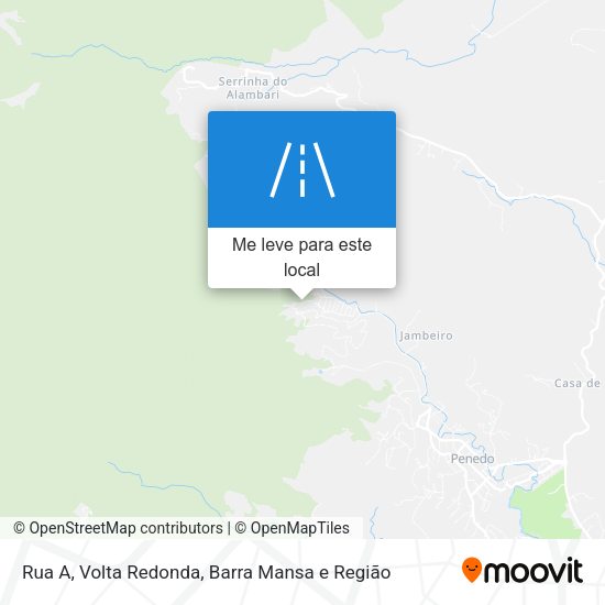 Rua A mapa