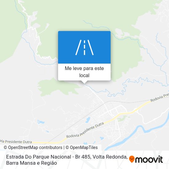 Estrada Do Parque Nacional - Br 485 mapa