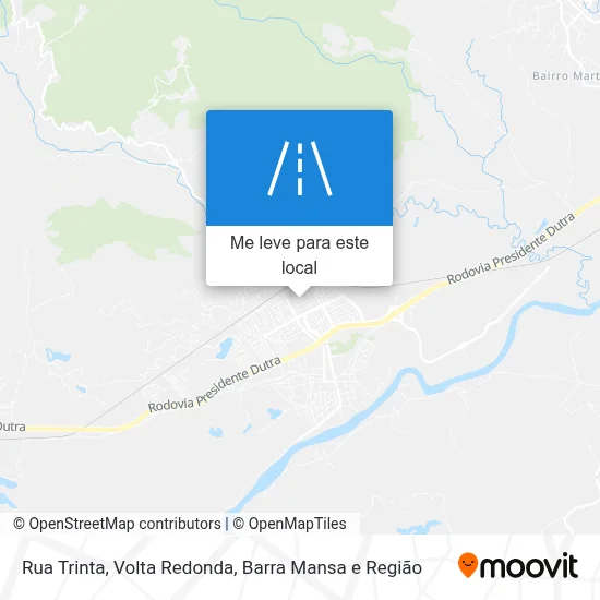Rua Trinta mapa