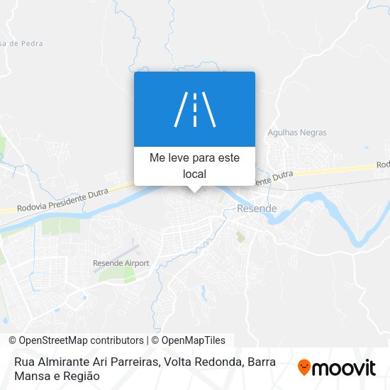 Rua Almirante Ari Parreiras mapa