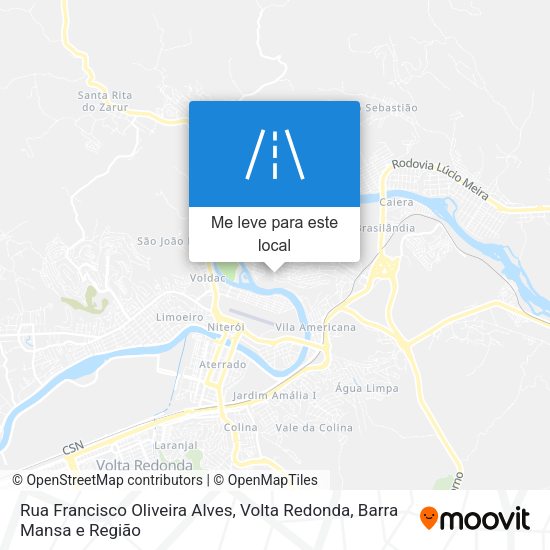 Rua Francisco Oliveira Alves mapa