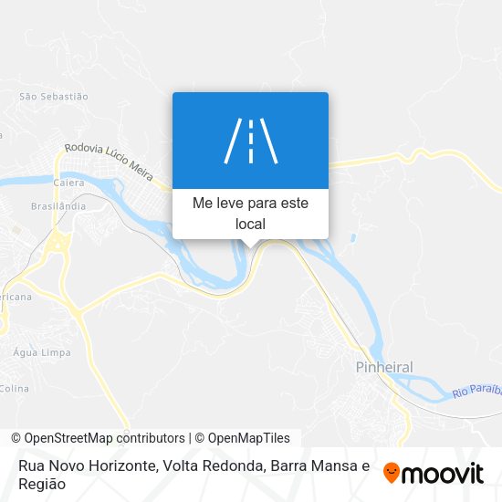 Rua Novo Horizonte mapa