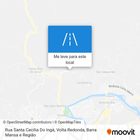 Rua Santa Cecília Do Ingá mapa