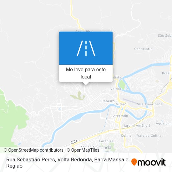 Rua Sebastião Peres mapa