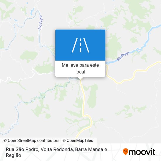 Rua São Pedro mapa