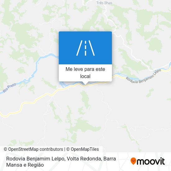 Rodovia Benjamim Lelpo mapa