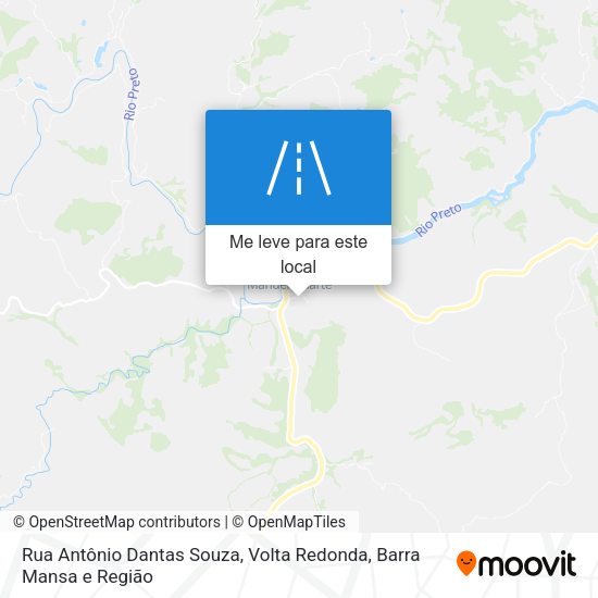 Rua Antônio Dantas Souza mapa