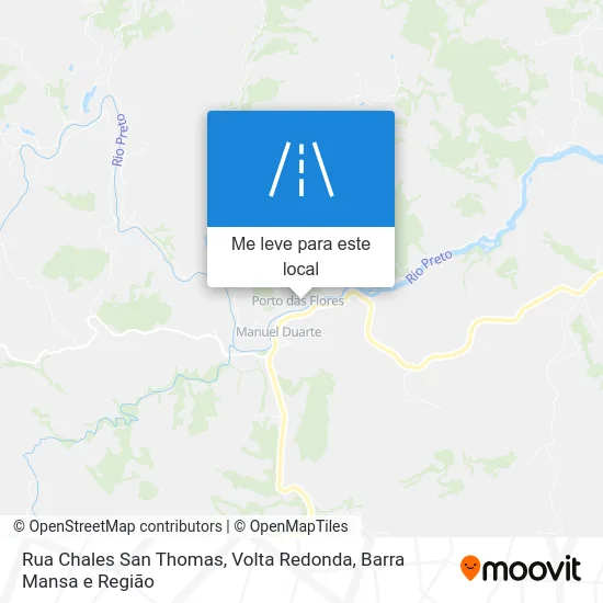 Rua Chales San Thomas mapa