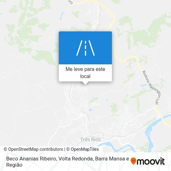 Beco Ananias Ribeiro mapa