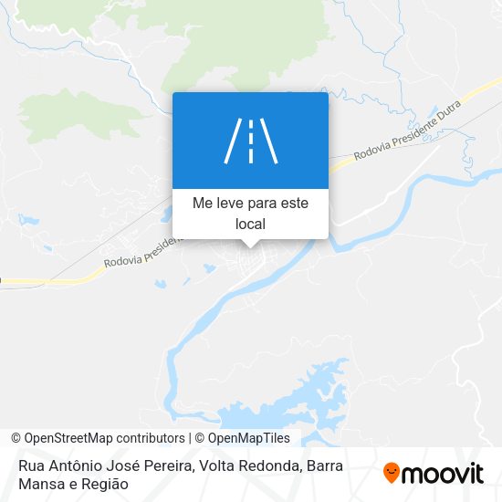 Rua Antônio José Pereira mapa