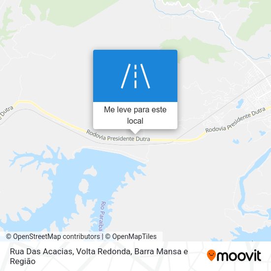 Rua Das Acacias mapa
