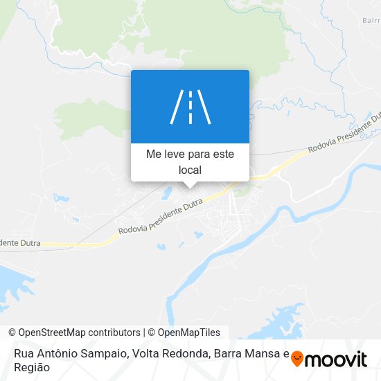 Rua Antônio Sampaio mapa