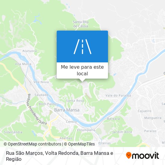 Rua São Marços mapa