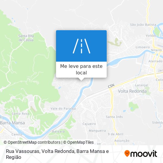 Rua Vassouras mapa