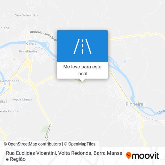 Rua Euclides Vicentini mapa