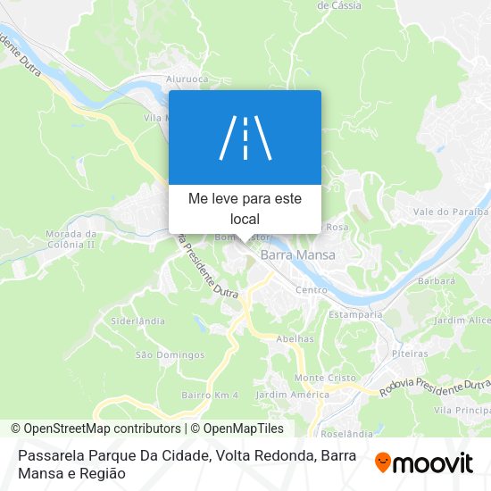 Passarela Parque Da Cidade mapa