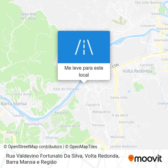 Rua Valdevino Fortunato Da Silva mapa