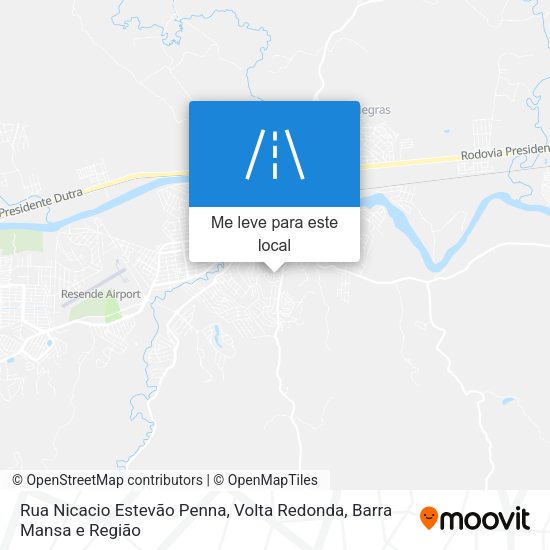 Rua Nicacio Estevão Penna mapa
