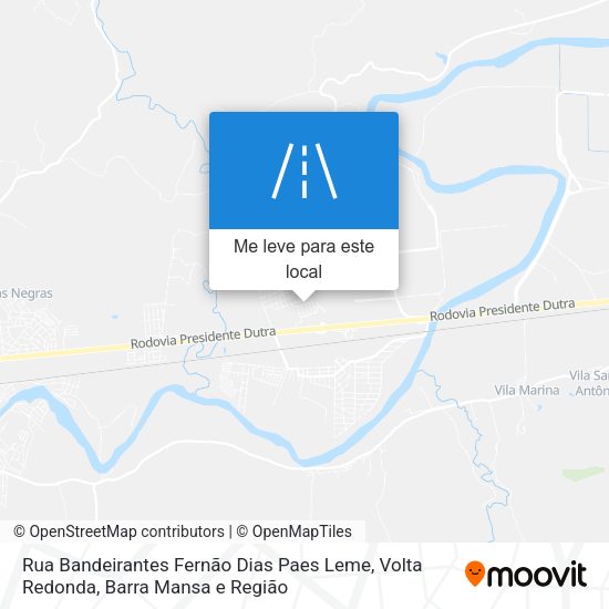 Rua Bandeirantes Fernão Dias Paes Leme mapa