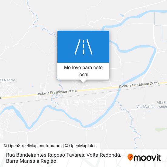 Rua Bandeirantes Raposo Tavares mapa