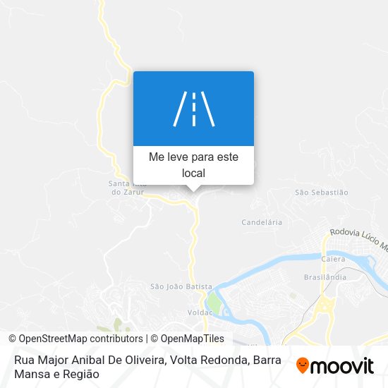 Rua Major Anibal De Oliveira mapa