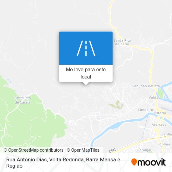 Rua Antônio Dias mapa