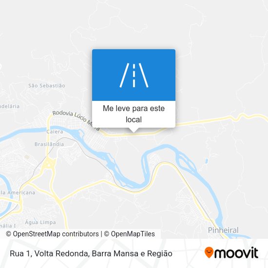 Rua 1 mapa