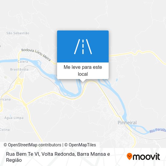 Rua Bem Te VI mapa