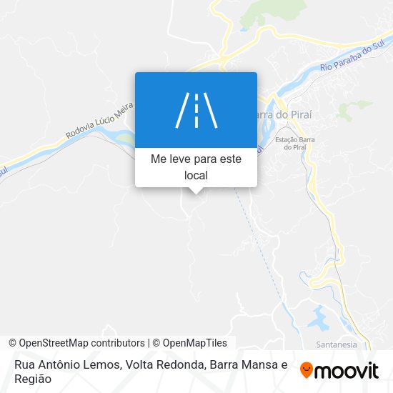 Rua Antônio Lemos mapa