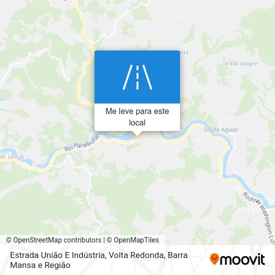 Estrada União E Indústria mapa