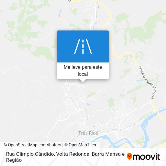 Rua Olimpio Cândido mapa