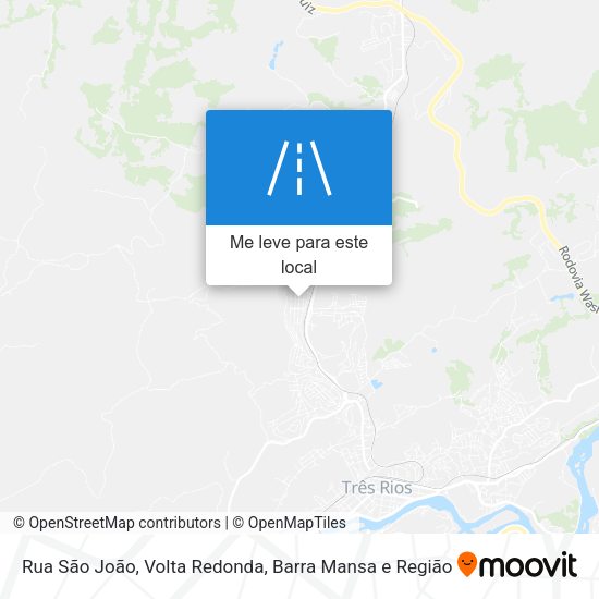 Rua São João mapa