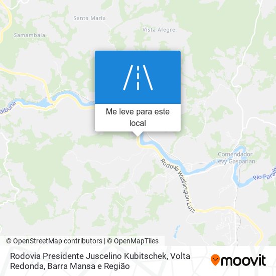 Rodovia Presidente Juscelino Kubitschek mapa