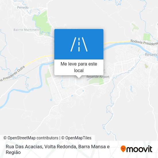 Rua Das Acacias mapa