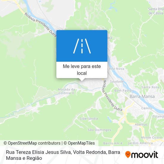 Rua Tereza Elisia Jesus Silva mapa