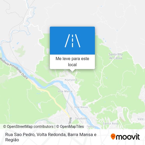 Rua Sao Pedro mapa