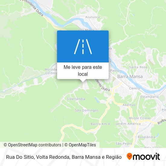 Rua Do Sitio mapa