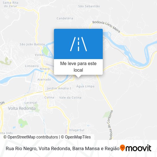 Rua Rio Negro mapa